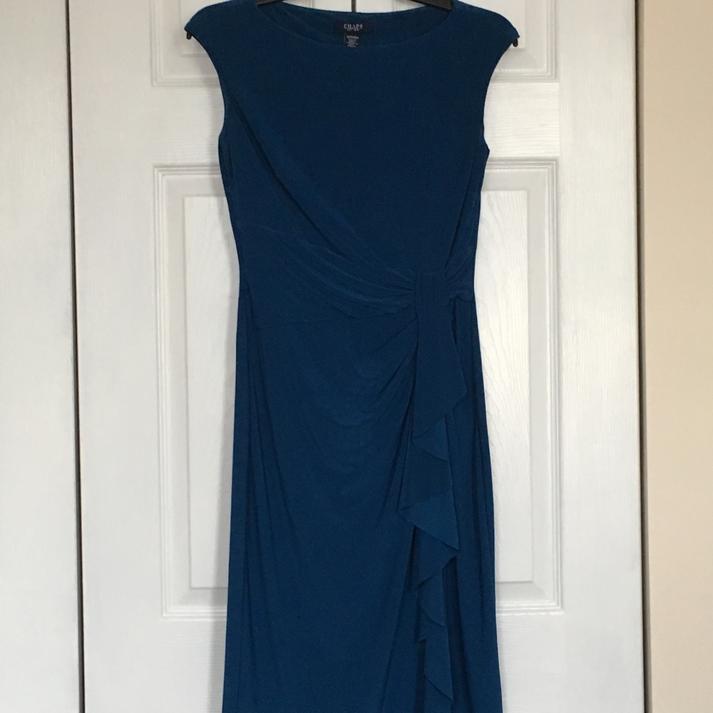 Sapphire Blue Chaps Cocktail/Interview Dress, XS